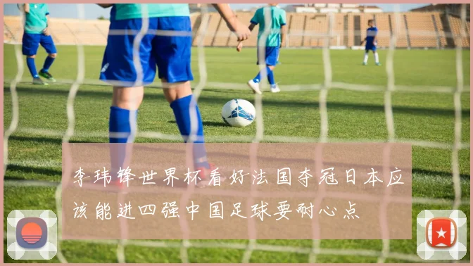 李玮锋世界杯看好法国夺冠日本应该能进四强中国足球要耐心点
